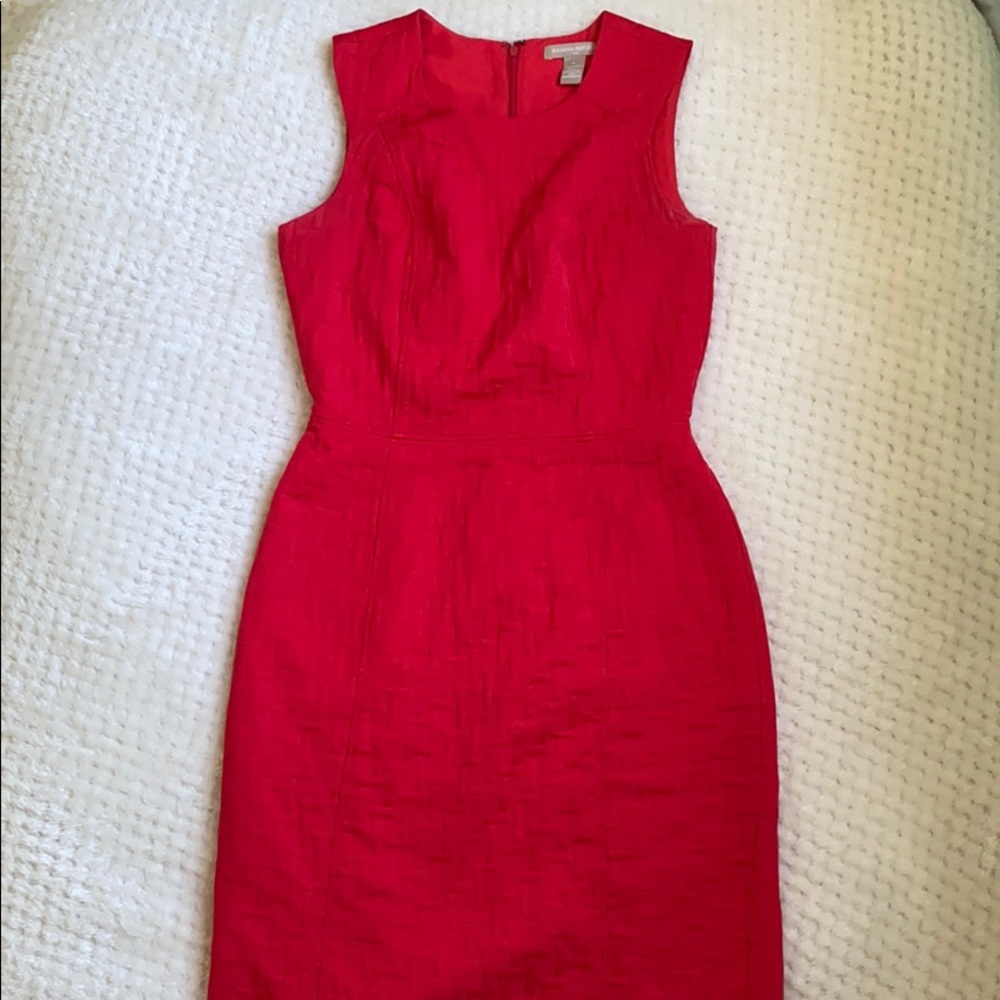 Banana Republic Red Professional Dress